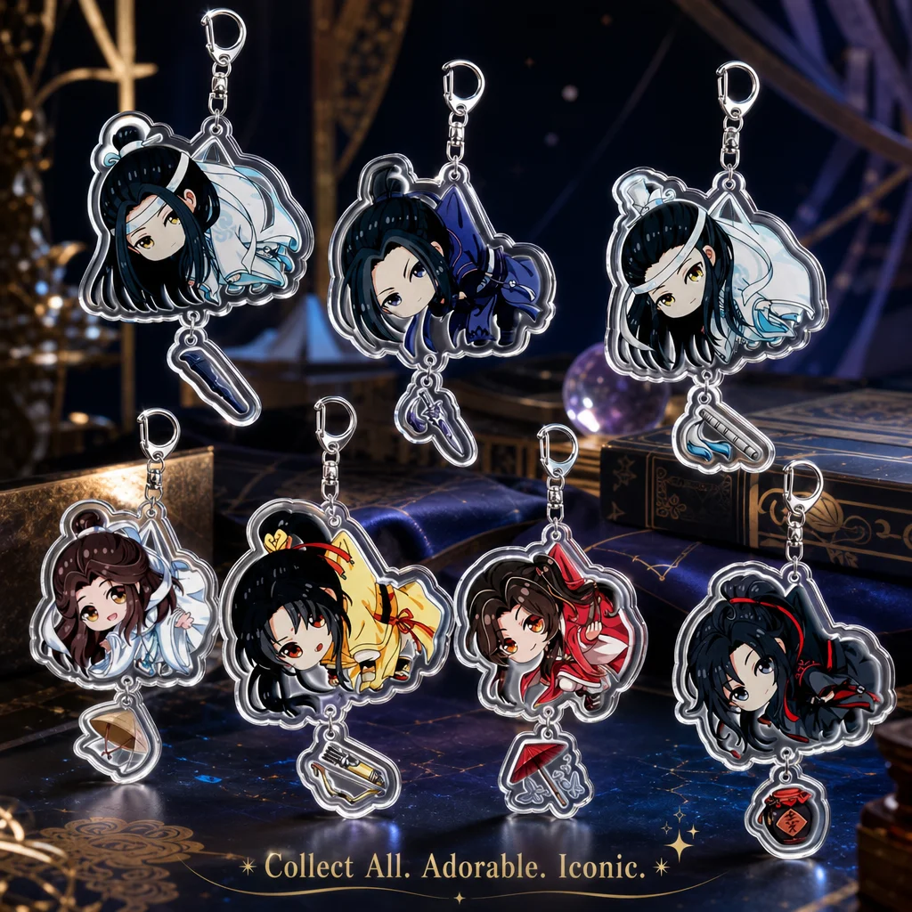 Acrylic Keychain Pendant Xie Lian Tian Guan Ci Fu Anime Novel Accessories Gift Popular Cross Border In Stock Drop Shipping