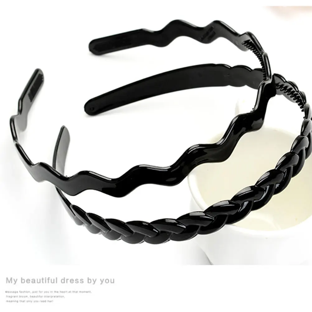

8pcs Non slip Headb Daily Hairb Accessories Press Hoop Girl Headwear Teeth s Acrylic Material Suitable Outfits Gifts