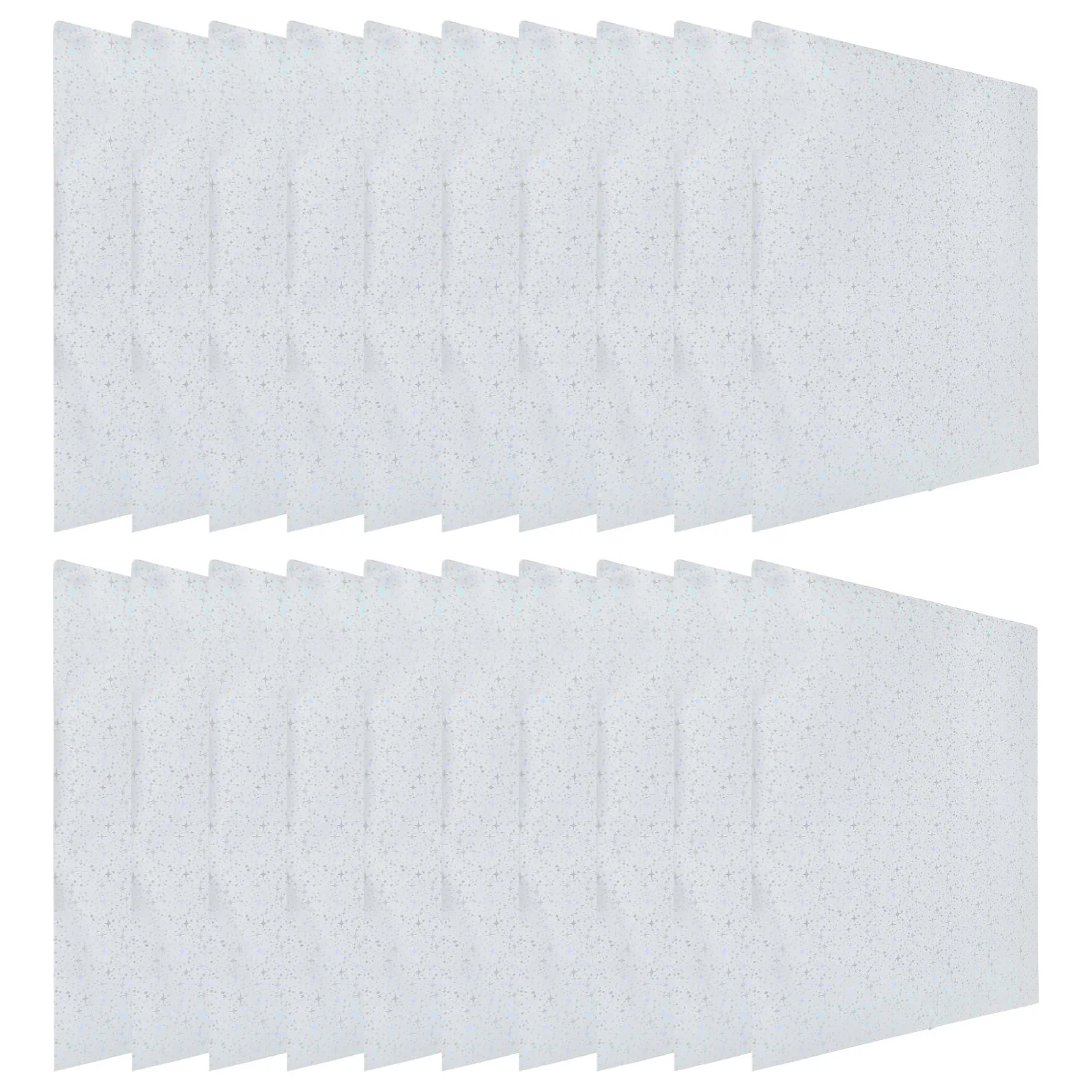 

20 Pcs Printer Paper Holographic Craft Diy Project Crafting Cardstock Creative Artistic Scrapbooking Supplies