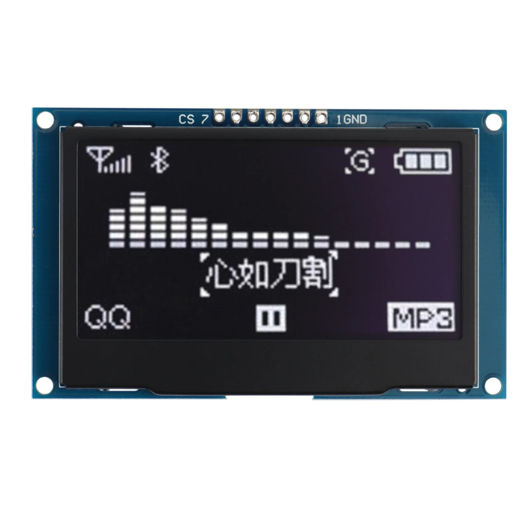 A12E-2.42 Inch 12864 128X64 OLED Display Module IIC I2C SPI Serial LCD Screen For C51 STM32 SSD1309