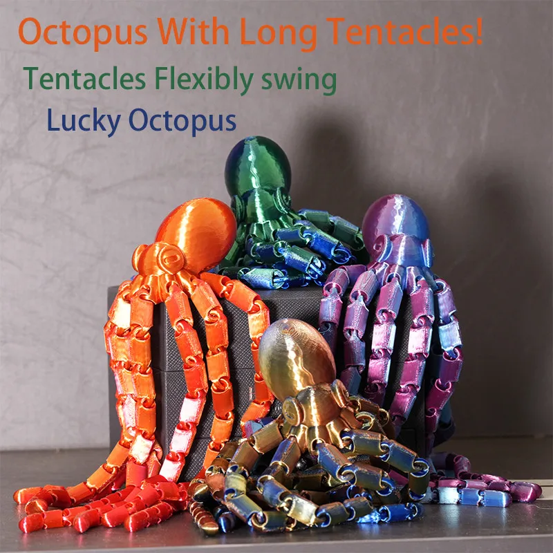 Mini octopus with long tentacles! Lucky octopus Home decoration ornaments Gifts