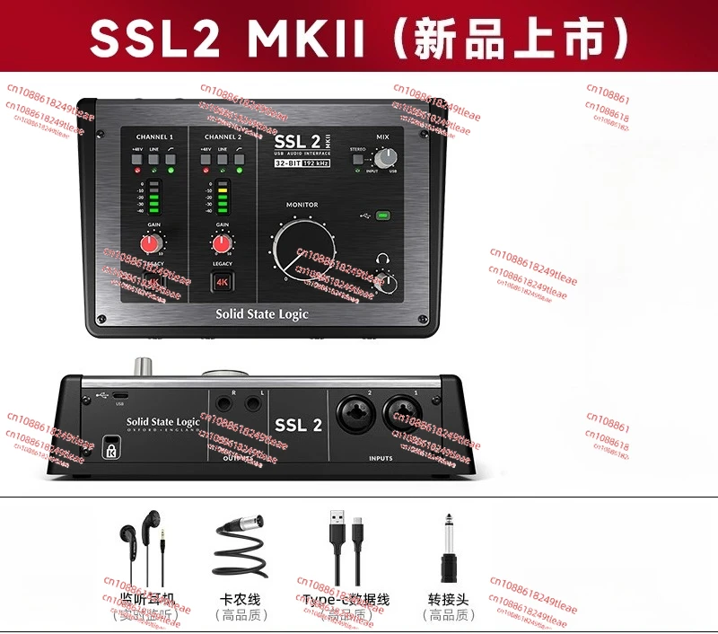 

SSL2 MKII 2-in/2-out USB Stereo Audio Interface With 32-Bit 192 kHz Converters and Balanced Monitor Outs for Musicians