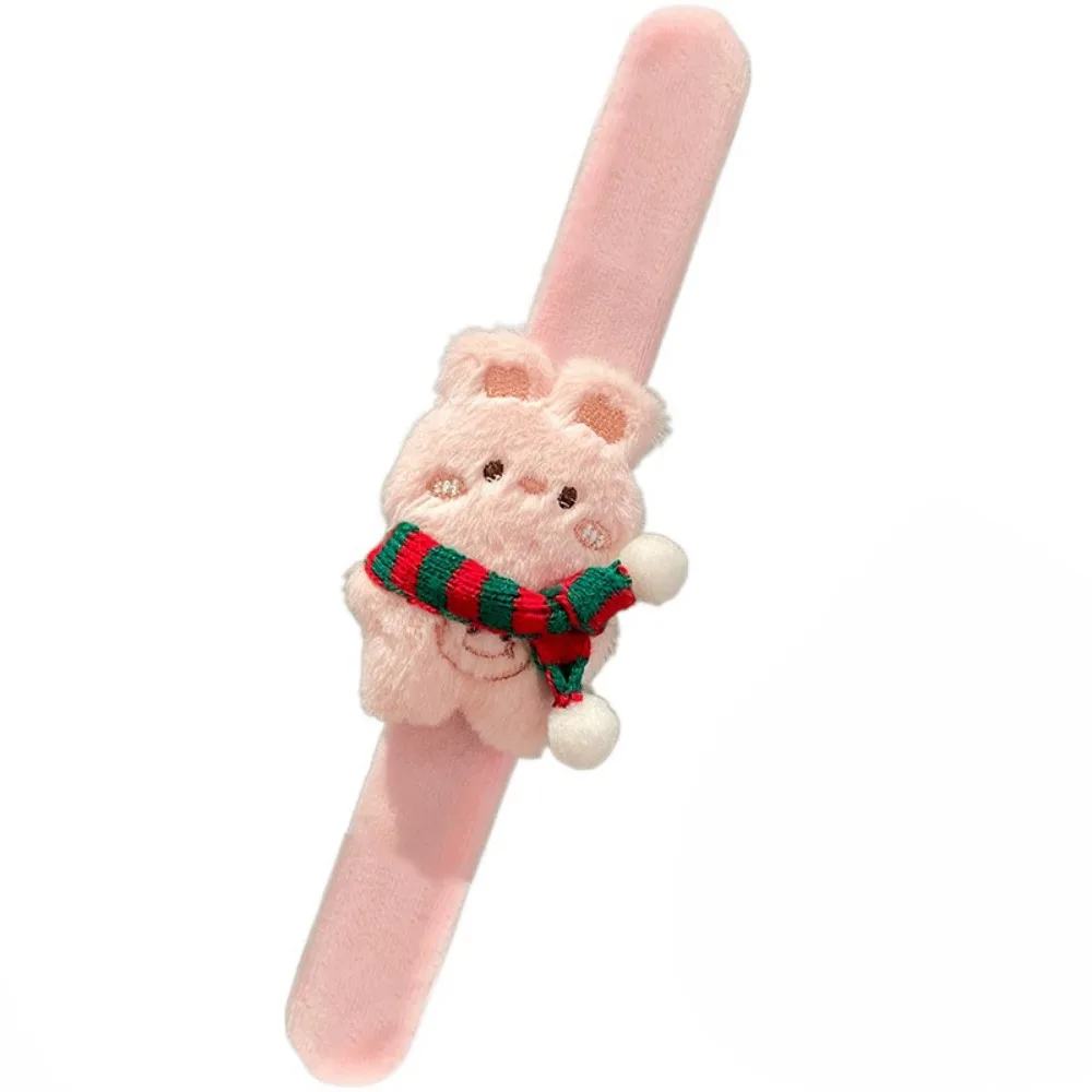 

Creative Christmas Clapper Wrist Strap Cute Wrist Style Cartoon Animal Wrist Band Multicolour Filled Cotton