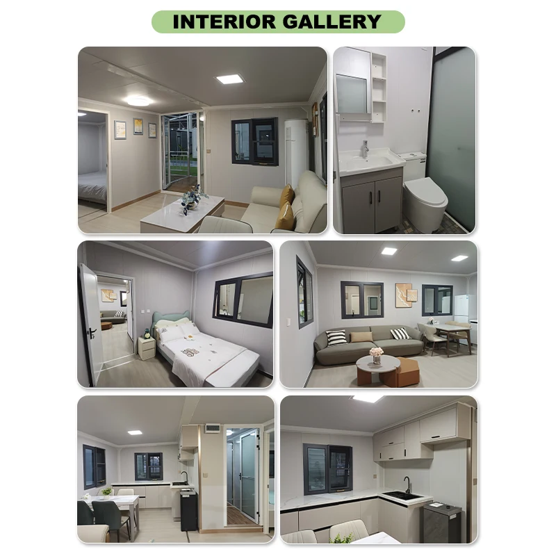 Newest Design Casas Modulares Prefabricadas House Portable Expandable Container House With Glass Front