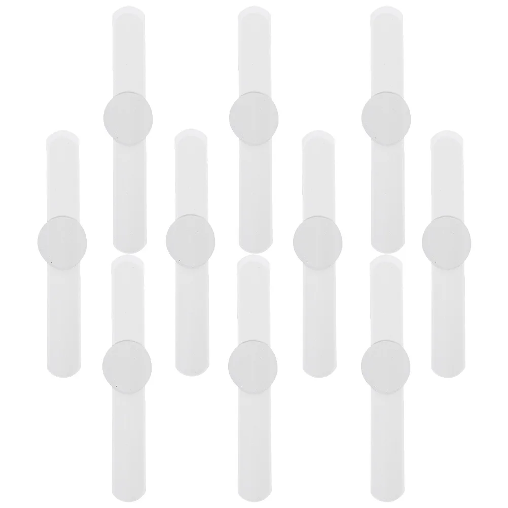 

10Pcs White Slap Bracelets Blank DIY Slap Bands Smooth Surface Safe for Skin Party Accessories Blank Snap Bracelets