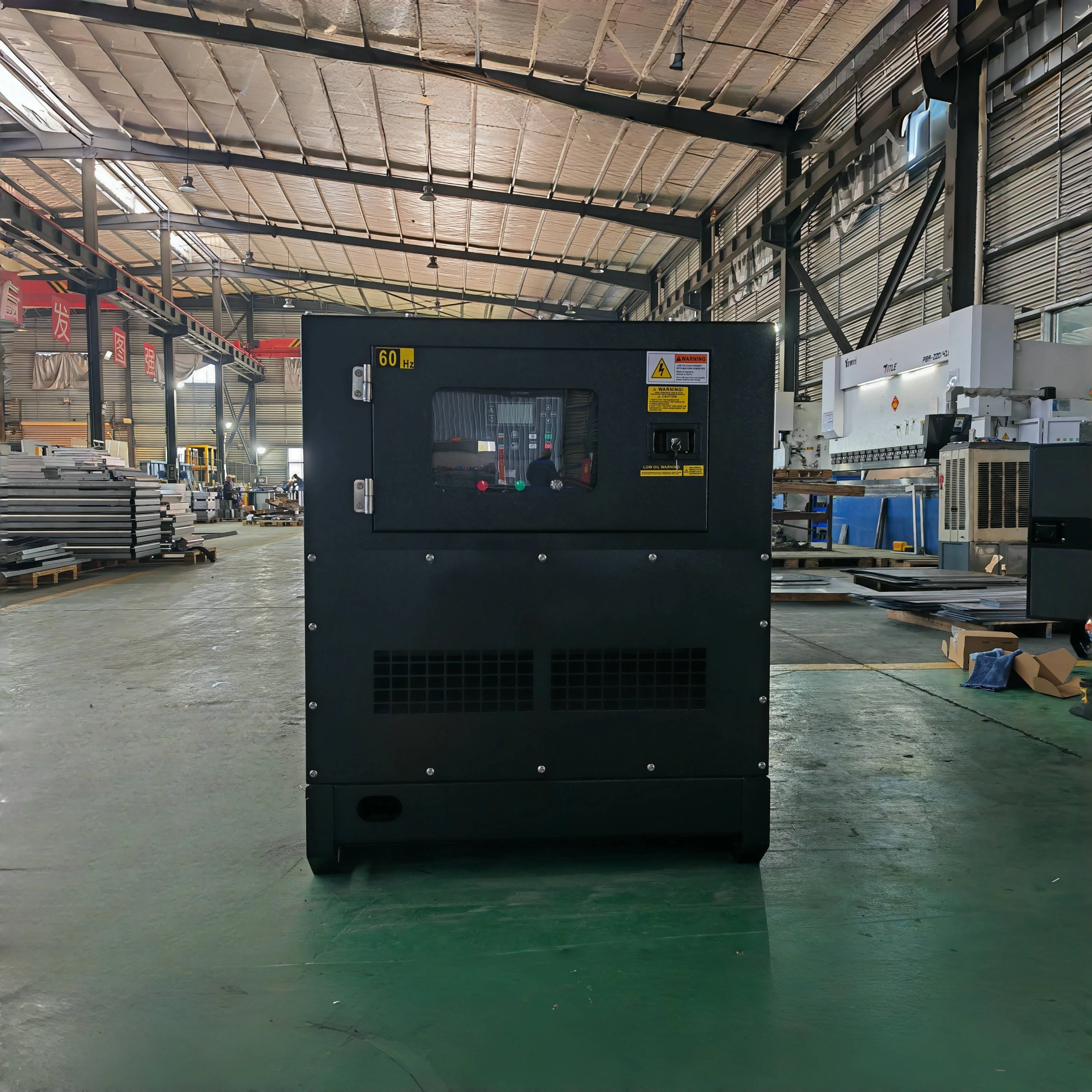 Penjualan Terlaris Generator Turbin 30kw-70kw Bahan Bakar Ganda 40kva-80kva Lpg/Start Otomatis Alami Tegangan Terukur 220V