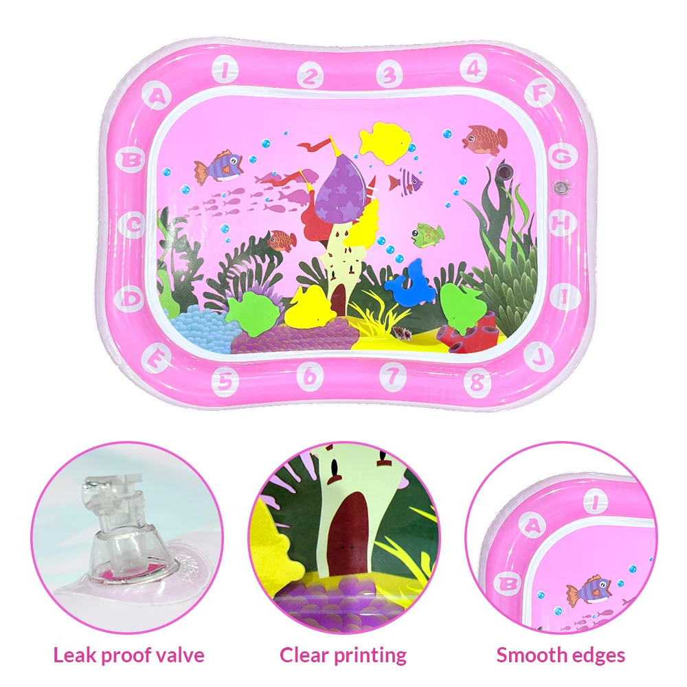 ベビーウォータープレイマットインフレータブルクッションPVC幼児おなか時間幼児ウォーターパッド子供のための早期教育開発活動おもちゃ