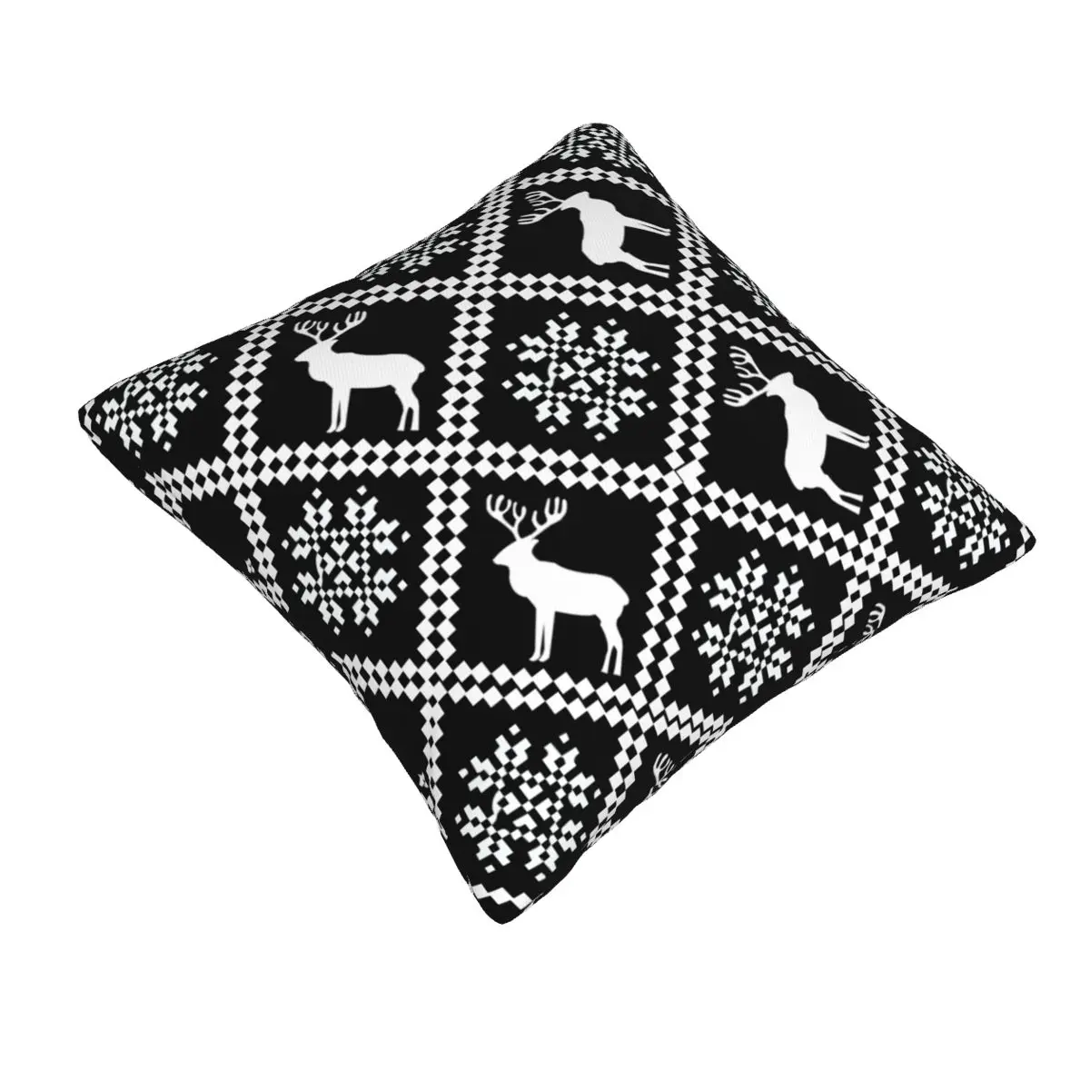 Christmas Deer Dachshunds Sweater Pattern Soft fabric decorative cushion Drop Shipping Digital printing 50x50cm sofa cushion