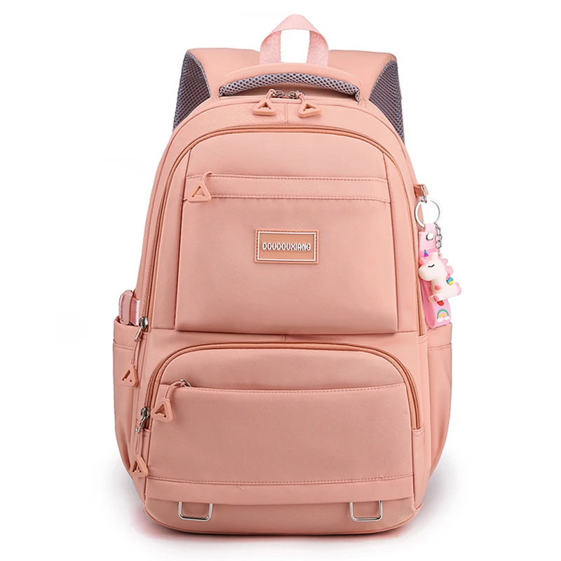 Schoolbag For Girls Large Capacity Backpack Nylon Waterproof Backpack College And High School Schoolbag Literary Women Backpack