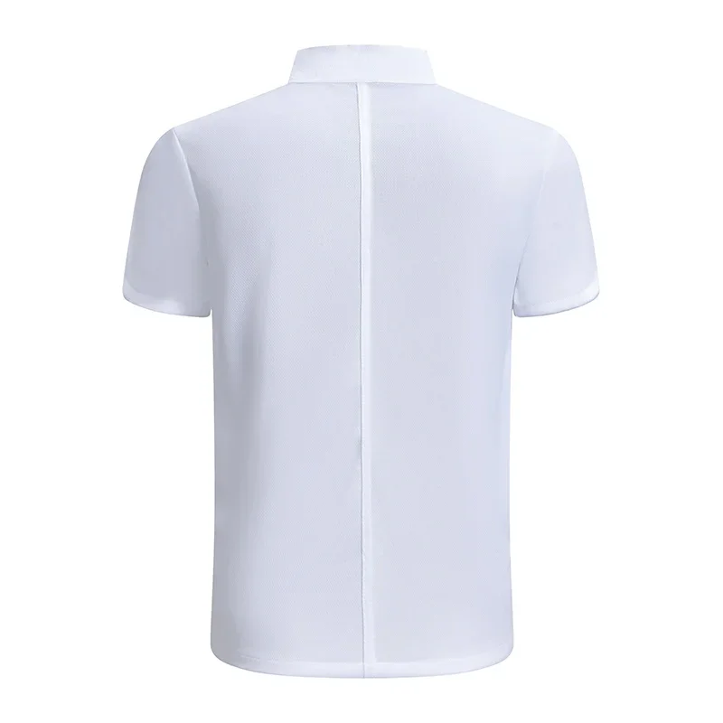 360 ° Roupa de restaurante respirável camisa de trabalho de cozinha masculina e feminina manga curta jaqueta de chef serviço de alimentos uniforme de cozinha