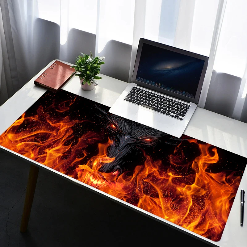 

Mouse Pad PC Non Slip Rubber Anime Mousepad Laptop Gamer Cabinet Keyboard Pad Office Computer Gaming Desk Devil Demon Mouse Mat