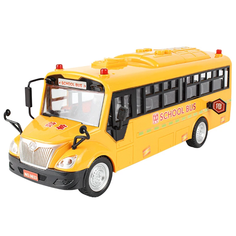 Big Size Children School Bus High Quality Toy Model Inertia Car with Sound Light for Kids Toys Children's School Bus Toy Model