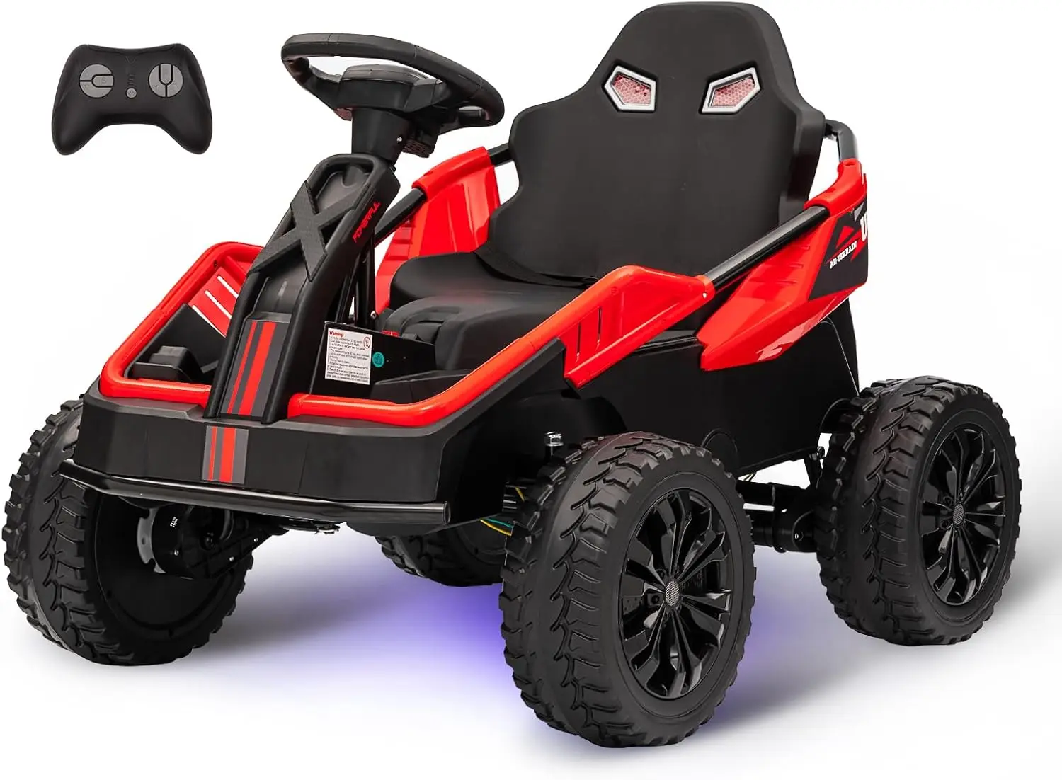 24V Ride On Toy, 4x200W Electric Go Kart, Battery-Powered Fun, Dual Driving Modes, Shock Absorbers, Durable Tires, MP3 Music