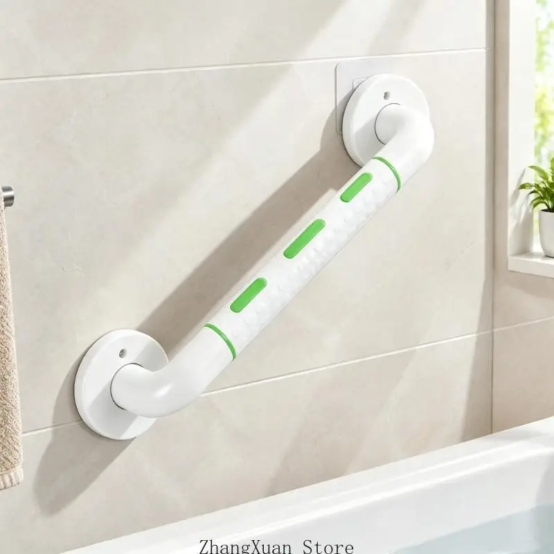 Wall Mounted Grab Bar with a Textured Outer Hand Gripping Sleeve 3XUF