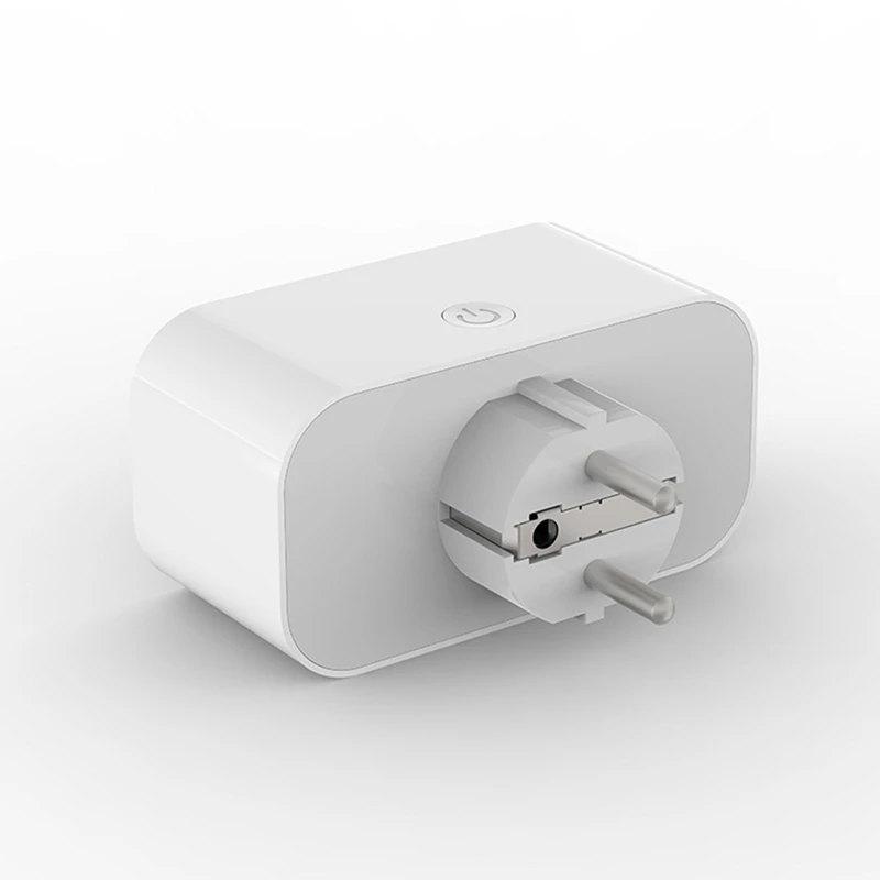 TUYA Smart Wifi Dual Plug 16A 2-in-1 Socket Outlet Switch Smart Home Timing APP Voice Control Work CLY809 EU Plug-A23R