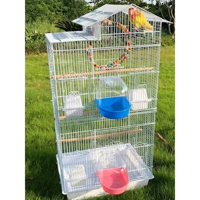 1pc Clear Bird Bath for Cage Parakeet Bird Cage Accessories Hanging Bird Bath Box Parrot Pet Bathing Tub with Clear View