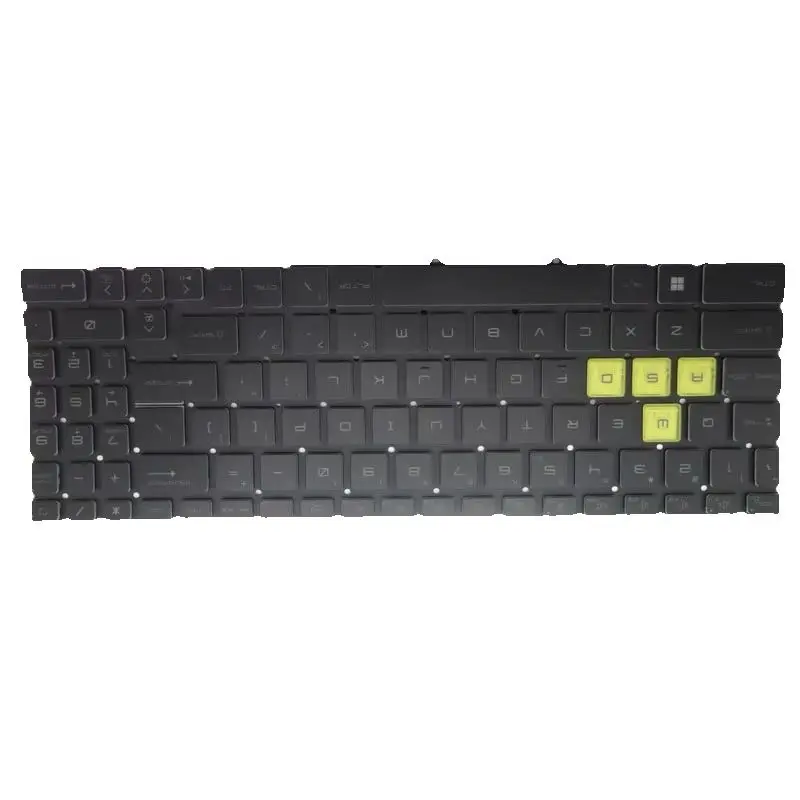Laptop Monochrome Backlit Keyboard Limited Edition For MSI Crosshair 17 C12VE C12VF C12VG English US Black No Frame New
