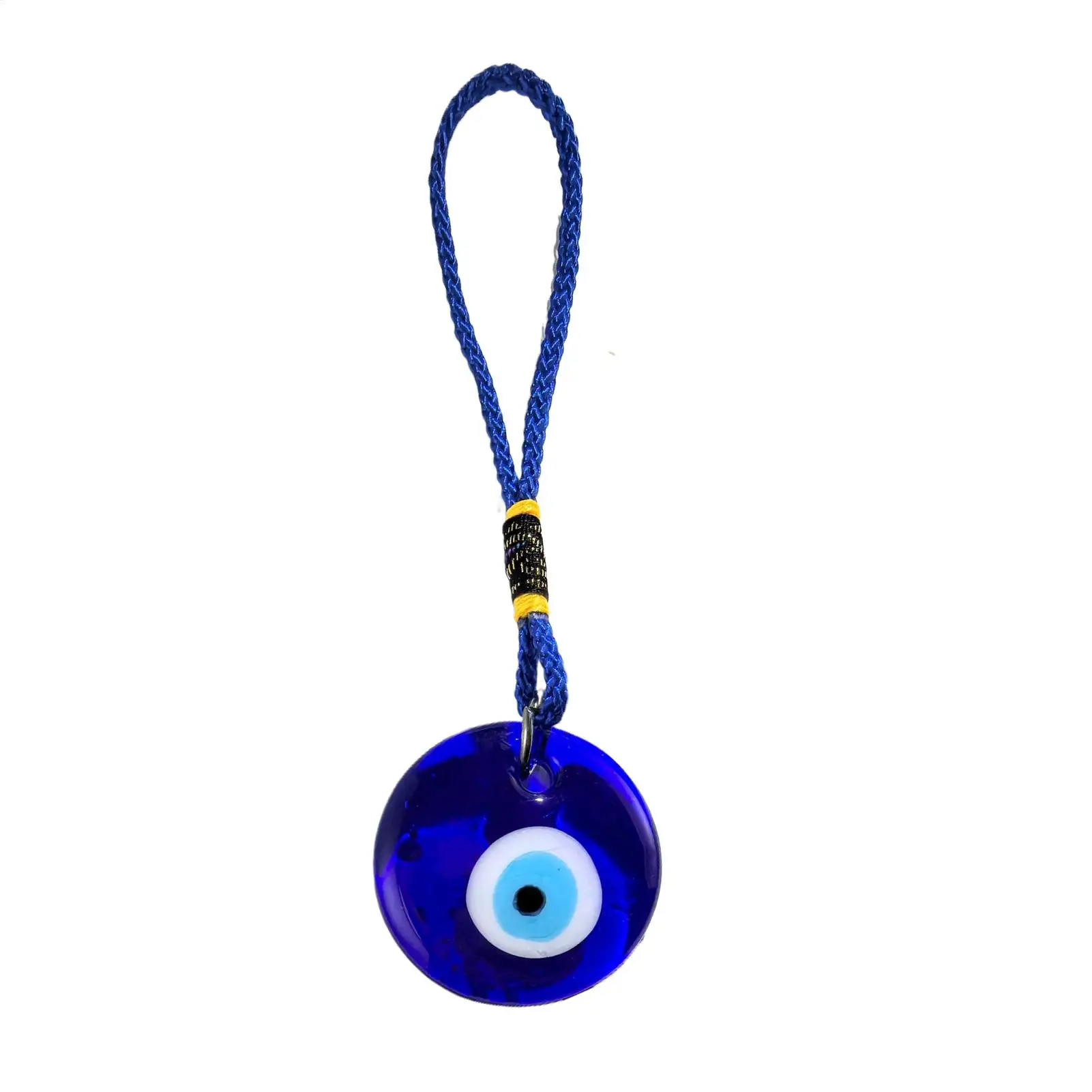 Lucky Eye resin Blue Turkish Evil Eye Pendant Wall Hanging Decor Rope Chain Simple Decoration for Home Living Room Car garden