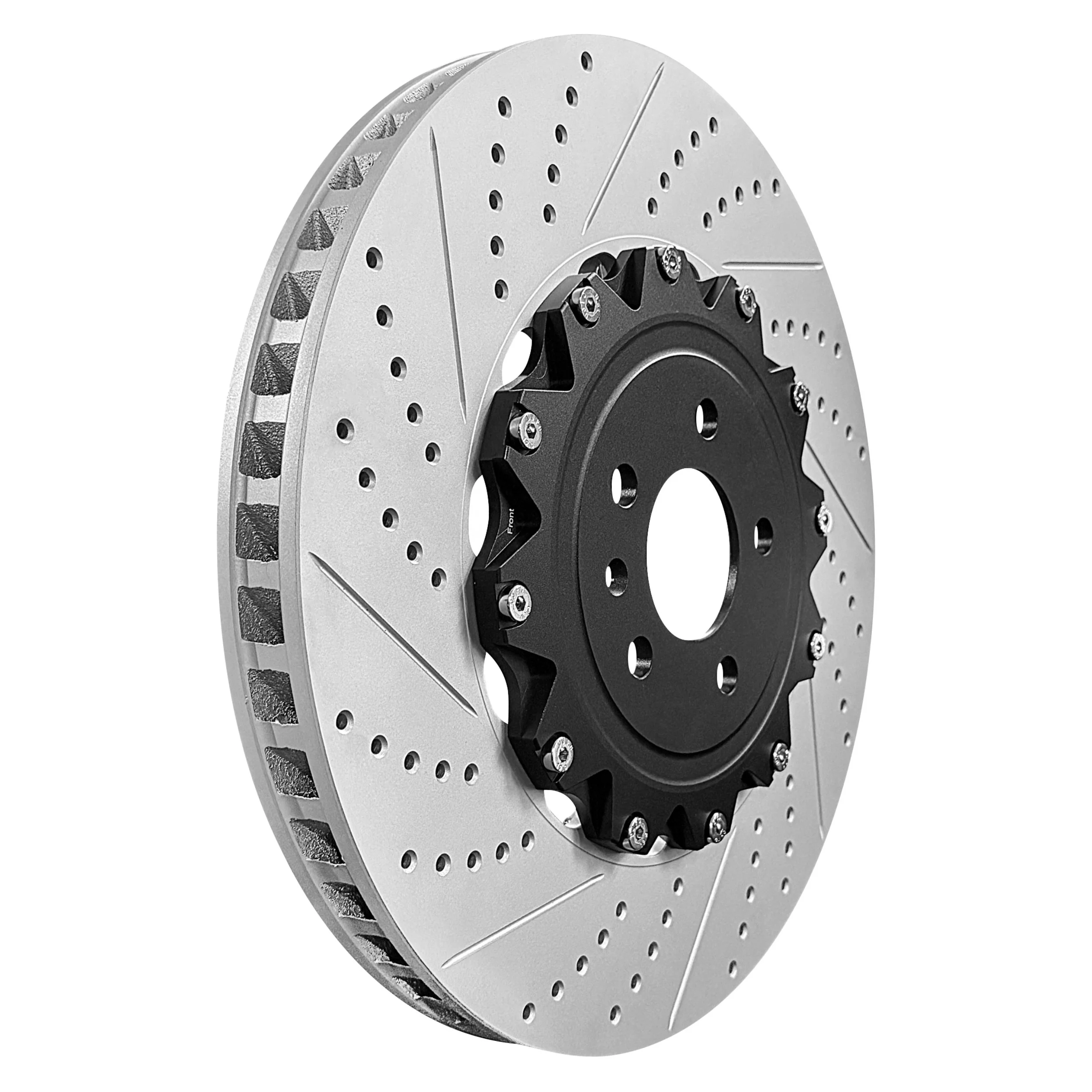 จานเบรก 2 ชิ้น รุ่นใหม่ ปี 2026 สำหรับรถยนต์ออดี้ รุ่น Cus tom Front 4H0615301AL ขนาด 400 มม. หนา 38 มม.