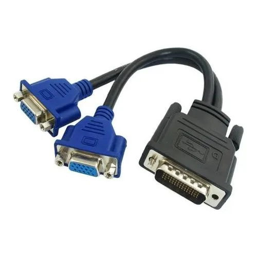 Plat Dms-59 DMS59 59 59 Pin DVI DVI 2x VGA Dms 59 Pin DVI VGA Converter 60 Pin DVI VGA Converter