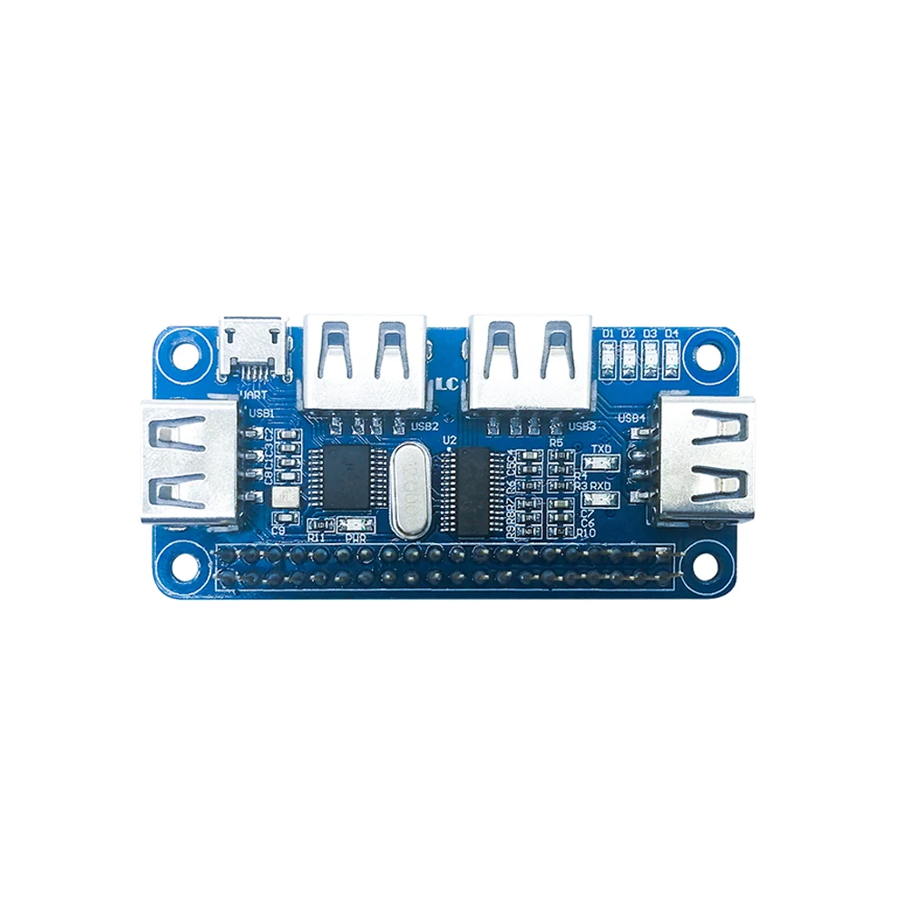 

USB Expansion Board USB HUB TTL Serial Module USB HUB Splitter CP2102 USB to UART Chip for Raspberry Pi Zero/Zero W/3B/3B+