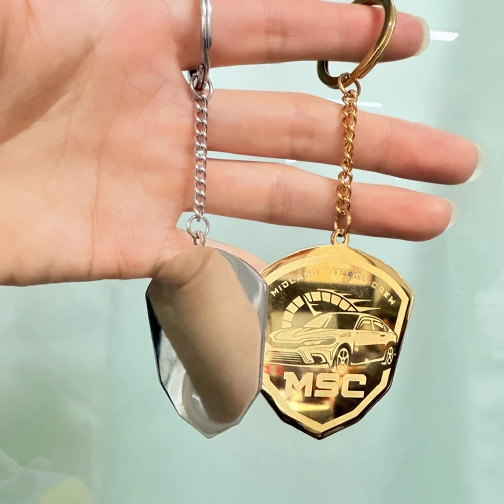 حجم مخصص اختيار نقش شعار المفاتيح الفولاذ المقاوم للصدأ شخصية شعار قلادة سلاسل المفاتيح مجوهرات ديكور المنزل والحيوانات الأليفة #6