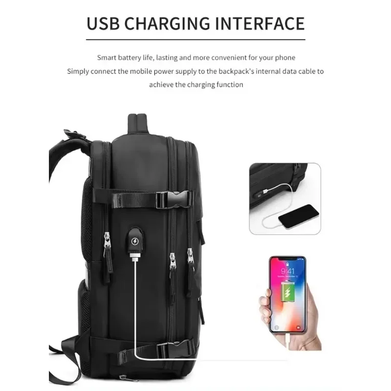 Travel Backpack Cabin Size Laptop Backpack Female/Male Large Capacity Outdoor Waterproof Sports Backpack Leisure Bag Schoolbag