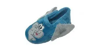 Home/Girl/Boy/Cosdam/wool/Turquoise Elephant Slipper/rubber sole/easy closure