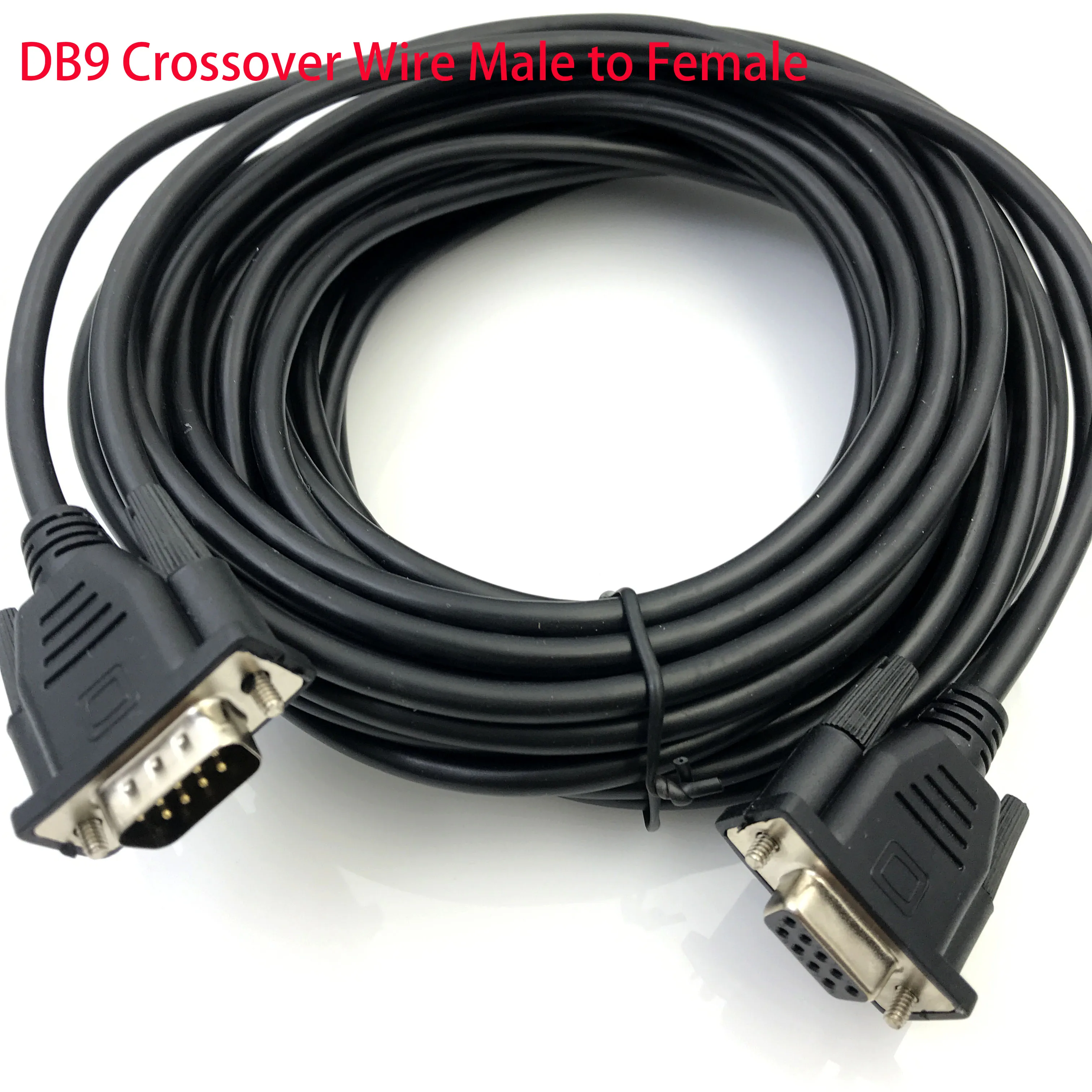 DB9 Crossover Wire Male to Female 9-pin COM port RS232 serial cable  485 communication cables Industrial grade serial cable