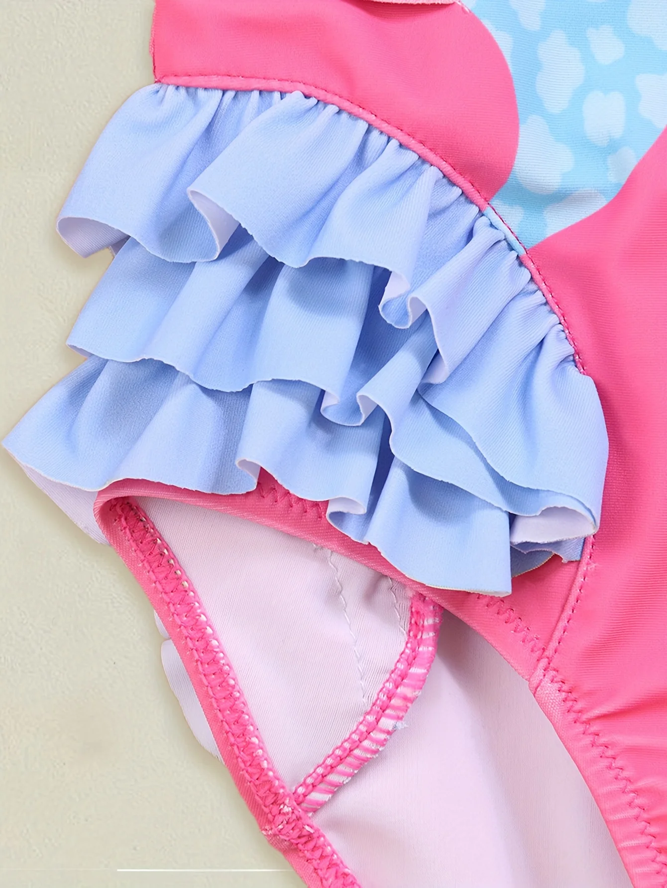 العصرية الفتيات فرس البحر ملابس السباحة الوردي 3D تاج تصميم تكدرت قطعة واحدة ثوب السباحة للشاطئ بركة عطلة طفل الزي