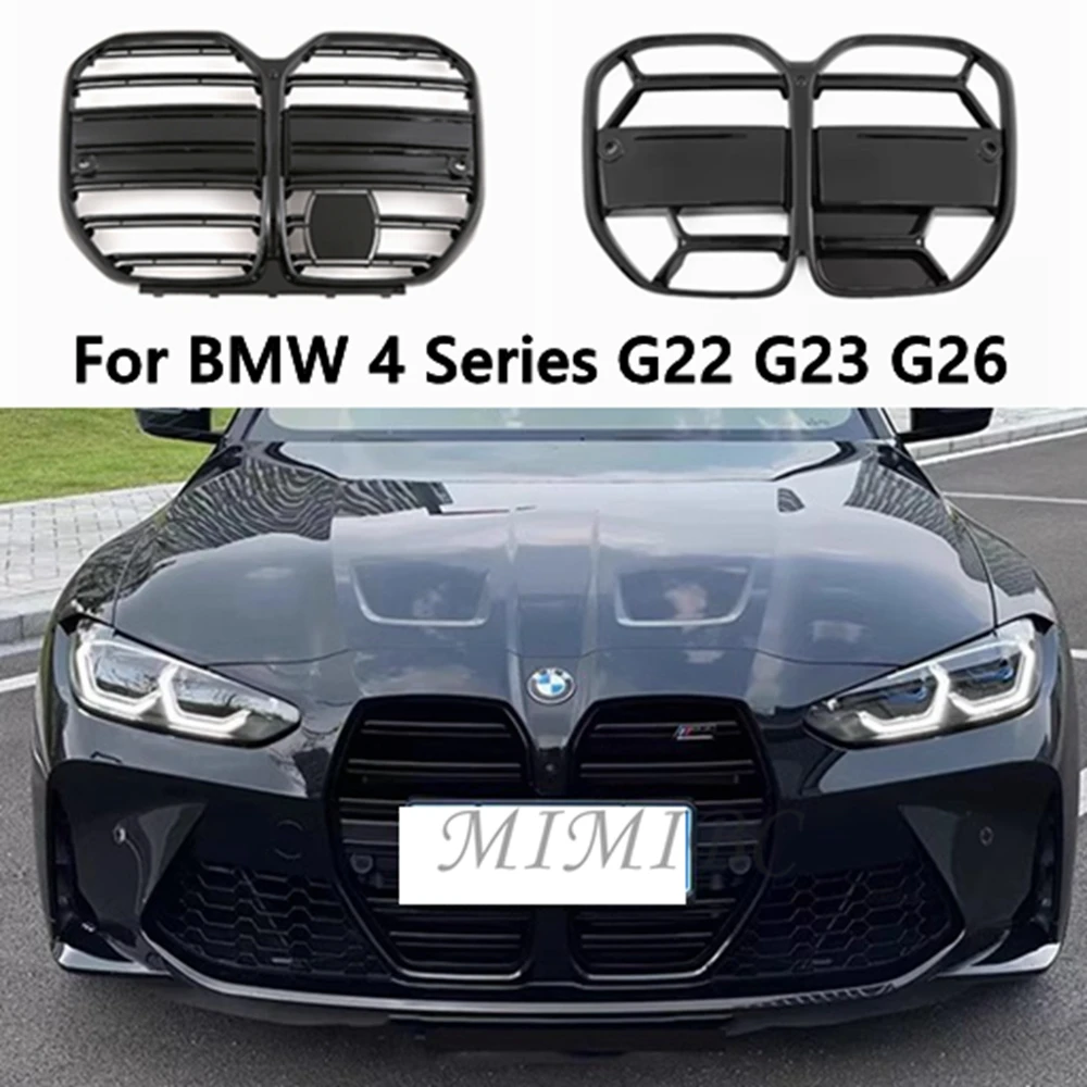 For BMW 4 Series I4 Grille G22 G23 G26 Front CSL Style M4 Grill Auto Racing Grid 2021- xDrive Gran Coupe Cabrio 425i 430i M440i