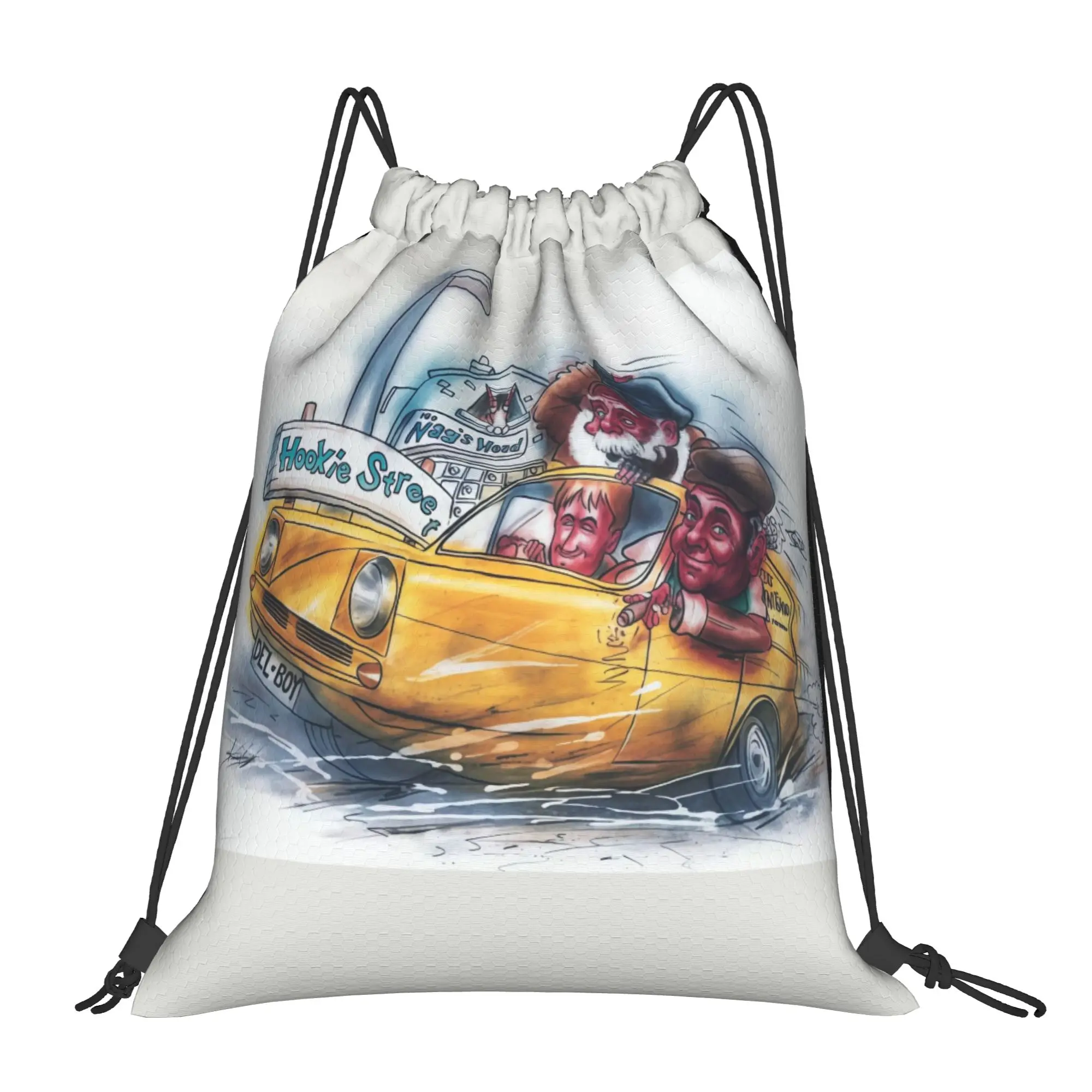 Only fools and horses london gent  Portable Sports Riding Gym Drawstring Storage Sporty Backpacks