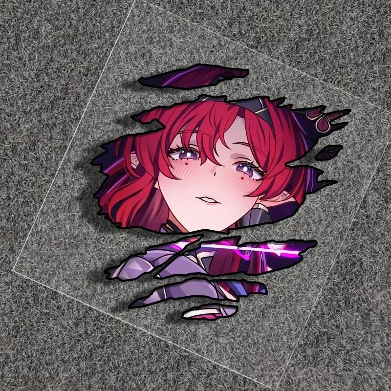 Аниме Singing Tide, Yin Lin, Ji Yan, Ka Carlo, индивидуальные глаза, водонепроницаемые наклейки для автомобиля, наклейки для украшения мотоцикла