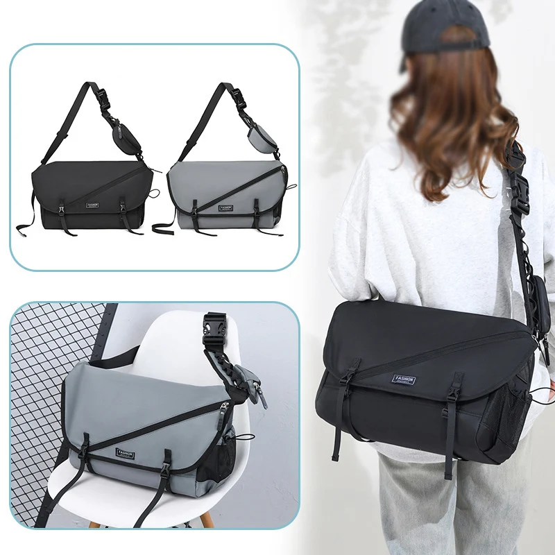 Causal Gym Shoulder Crossbody Bag Large Capacity Messenger Communting Shopping Streetwear Bag Multifunctional Travel Outdoor Bag