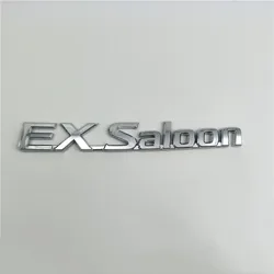 For Sunny B15 Ex Saloon Silver Chrome Emblems Logo Rear Trunk Nameplate EXsaloon