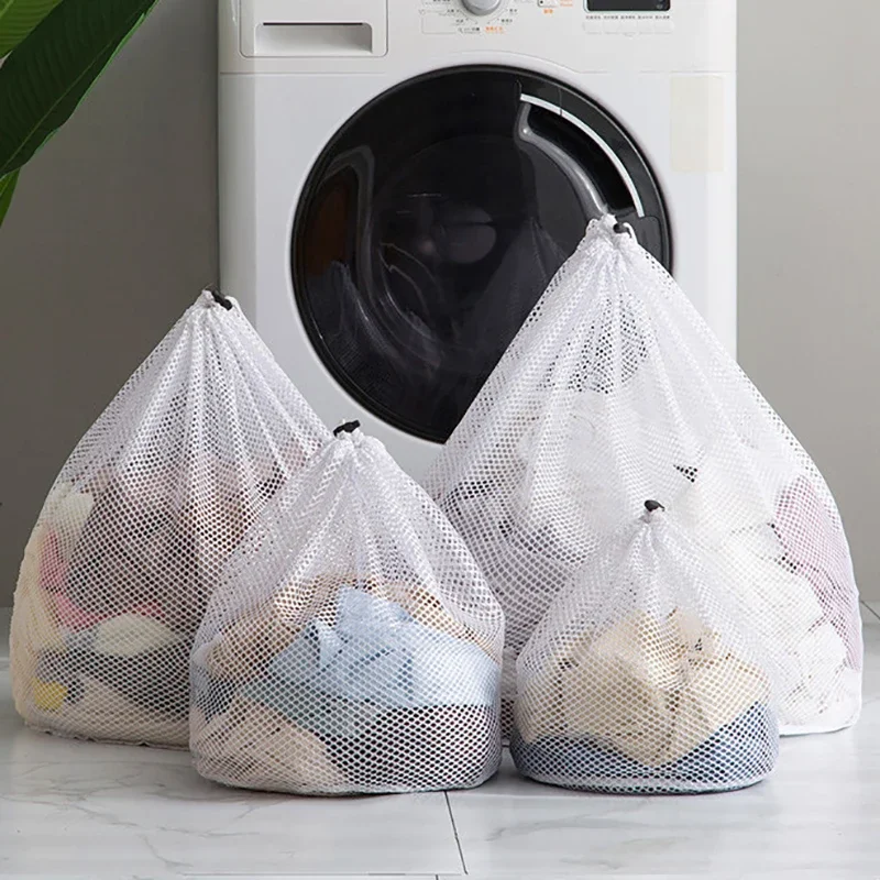 Mesh Laundry Bag - Machine Washable, Travel and Laundry Use, with Drawstring Closure for Blouses, Hosiery, and Underwear