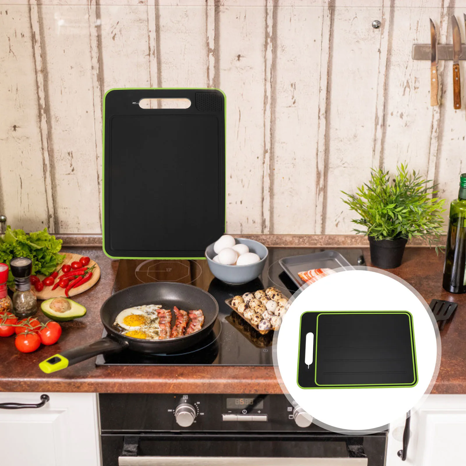 

1Pcs Double Sided Anti Skid Cutting Board Thickened Kitchen Chopping Panel Meat Vegetable Thawing Mat Thawing Board