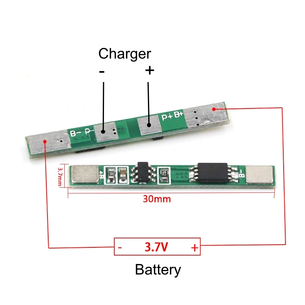 1S 3A 3.7V 4.2V 18650 Lithium Ion Li-ion Battery Protection Board PCM BMS