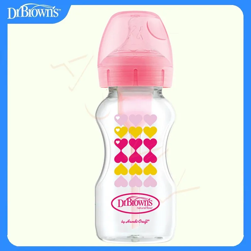 Dr. Brown's Baby Bottle for Newborns Wide Diameter 150ML/270ML Color Printed Children's Milk Bottle