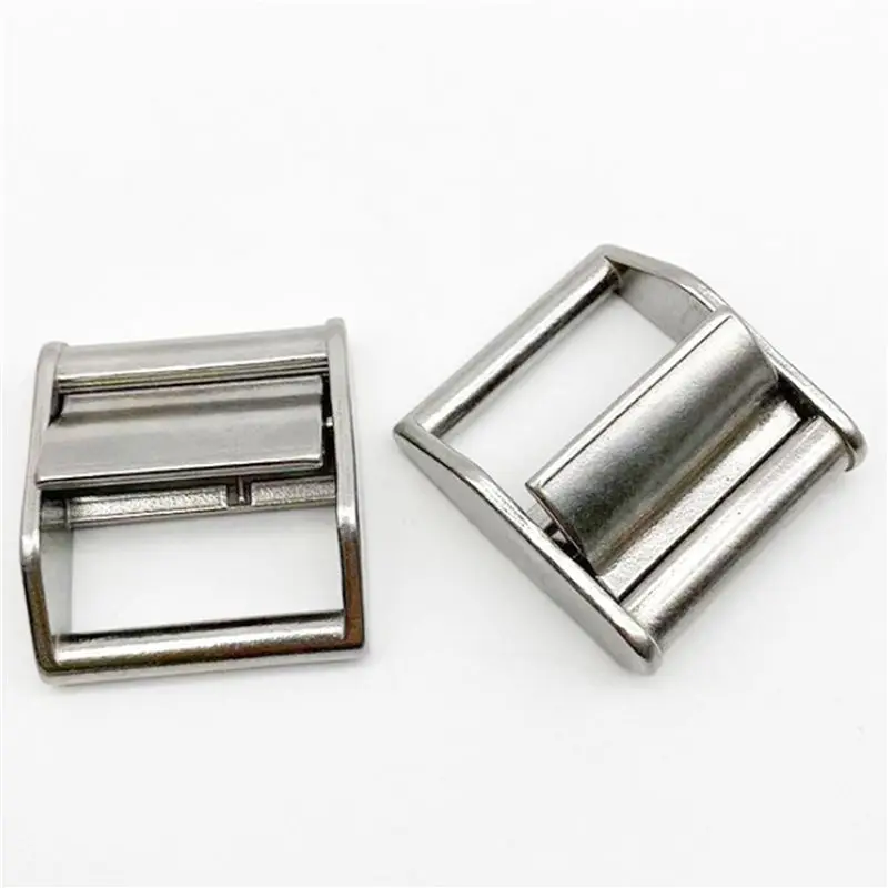 2X Cam Buckle Ratchet Tie Down Strap Or Webbing Cargo Lashing Luggage Bag Belt Metal Buckle,38Mm 304 Stainless Steel-A08Q