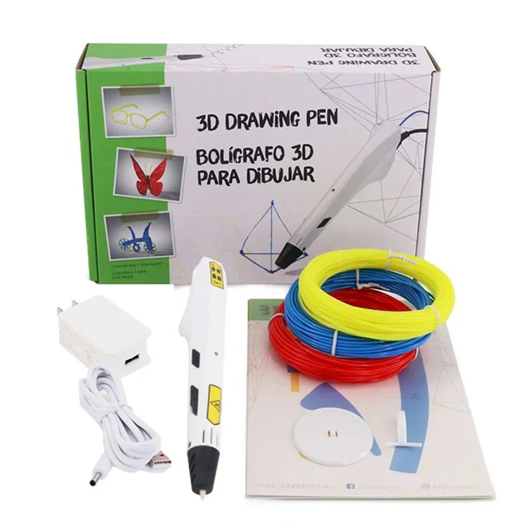 110V 220V Normal Temperature USB 3D Printing Pen 9-generation 3D Art Graffiti Painting Pen Children's Toy DIY Gift