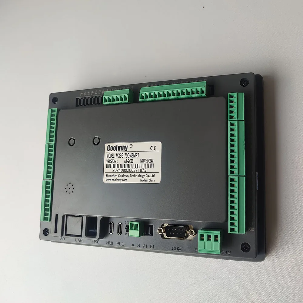 Coolmay PLC HMI MX3G 70C 40C 50C C40 All in One Integrated Ethernet Compatible FX3G/FX3U/FX3S Support MODBUS RS485 GX Works2