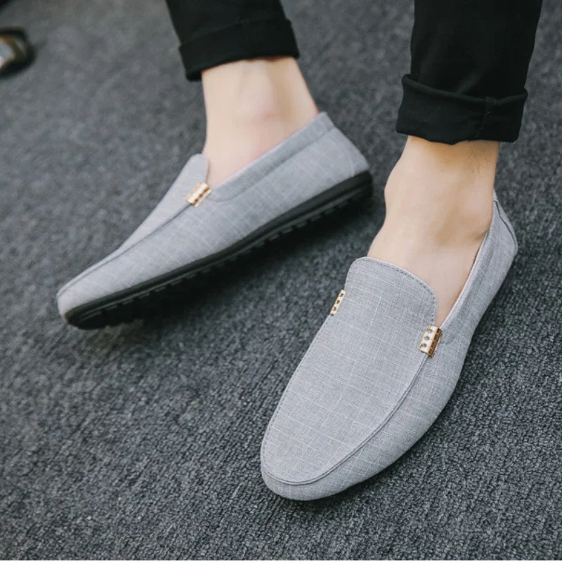 Black Loafers for Men Soft Bottom Casual Shoes Classic Comfort Moccasins Shoes Man Flat Driving Shoes Light Male Walking Sneaker