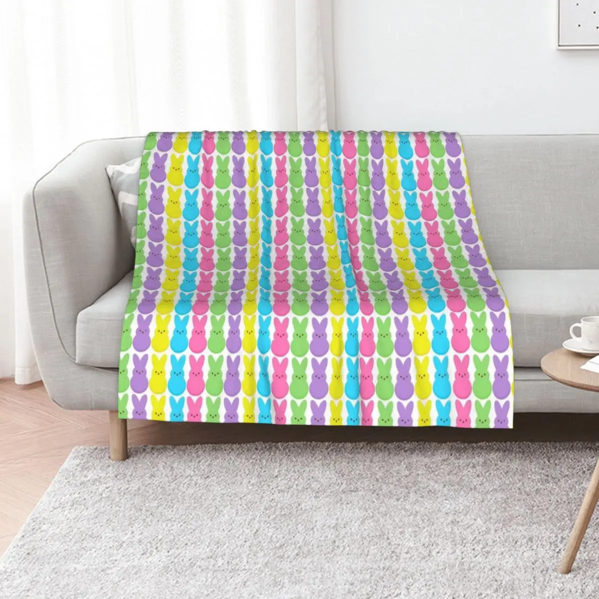 Easter peeps, hanging with my peeps 2021 Throw Blanket Weighted Soft Plush Plaid For Sofa Thin Sofas Bed covers Blankets