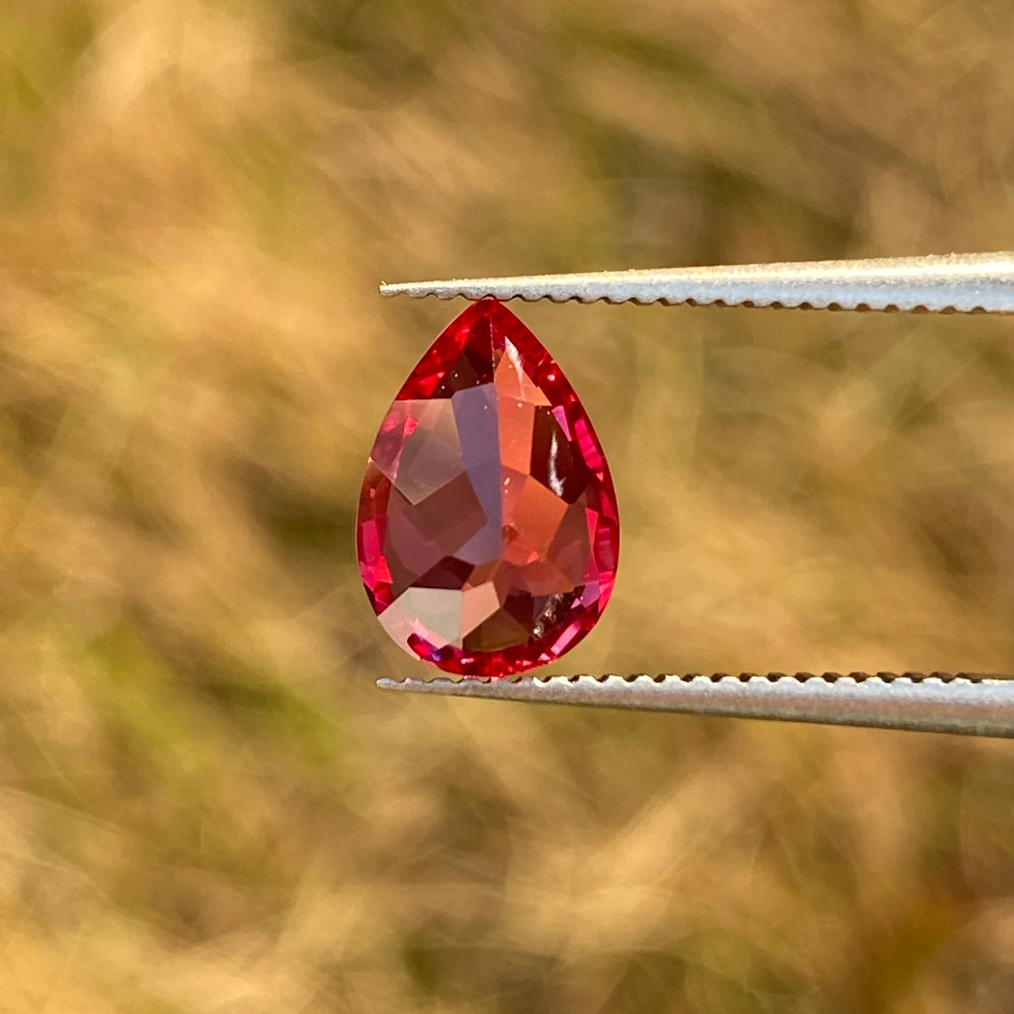 Eme jewe مختبر نمت الياقوت Papalocha الكمثرى قطع الأحجار الكريمة للسحر مواد صنع المجوهرات المتقدمة مع شهادة DIY بها بنفسك #5