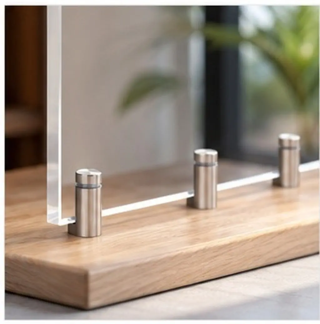 20Pcs Stainless Steel Advertising Nail Standoff Screw for Sign Display Wall Mount Acrylic Board Office Store Exhibition