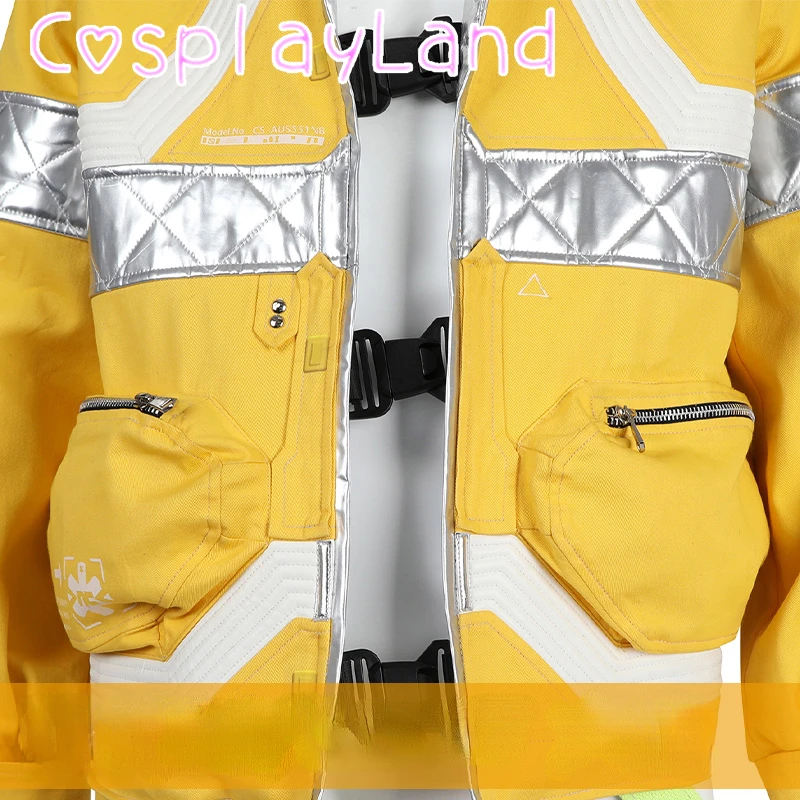 Costume de cosplay de FC jaune pour hommes, manteau punk, veste de cosplay, taille personnalisée, costume de carnaval d'Halloween, jeu de rôle de Comic Con, 2077