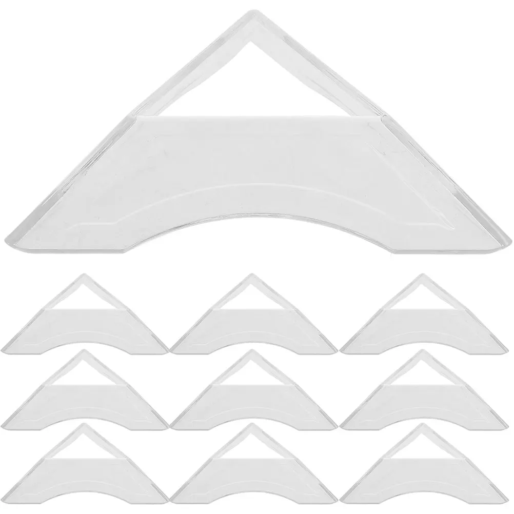 

30Pcs Plastic Cube Base Transparent Speed Cube Holder Mini Puzzle Organizer Stand Triangle Display for Kids Desktop Storage