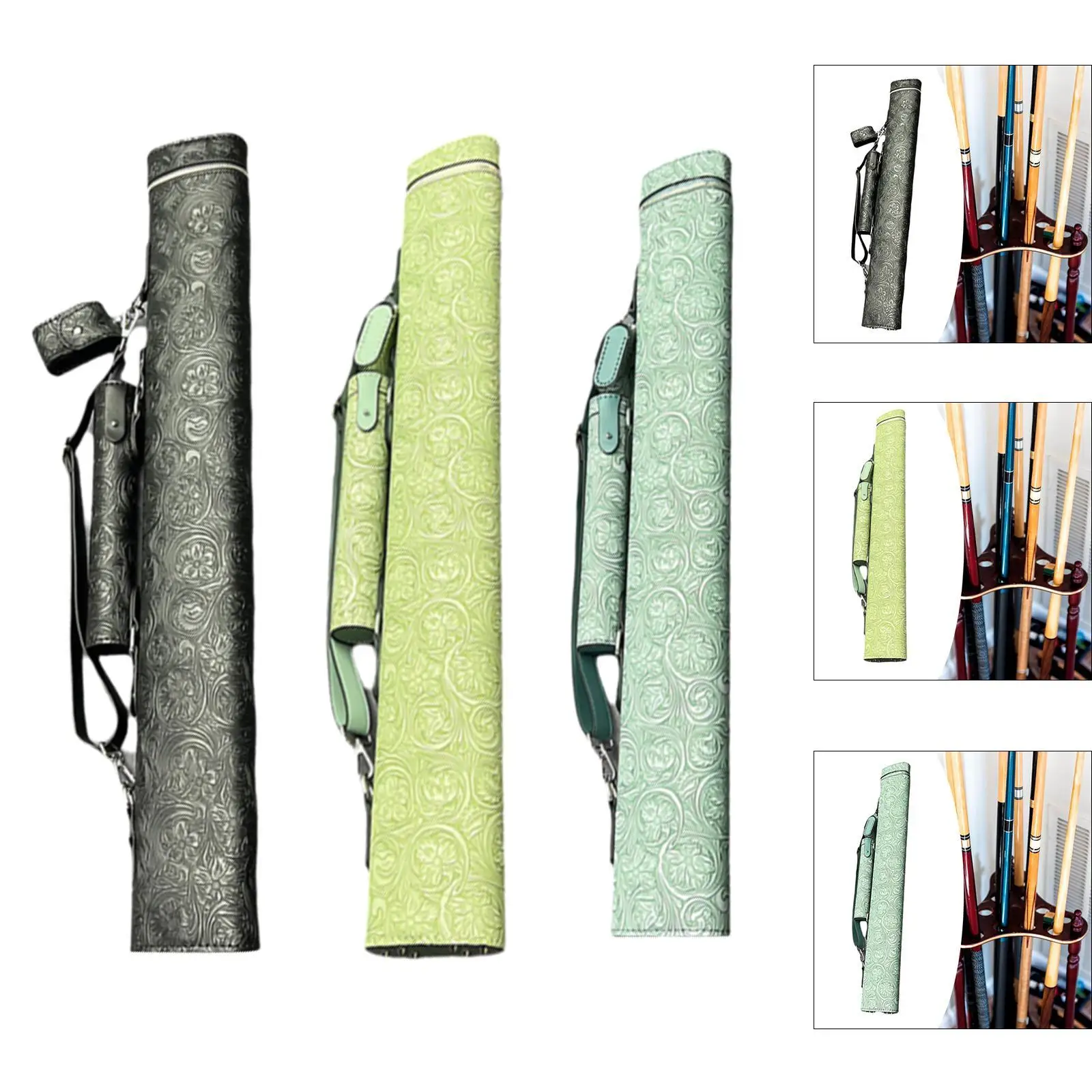 

Billiard Stick Carrying Case 4 Holes Wear Resistant Compact Pool Stick Case