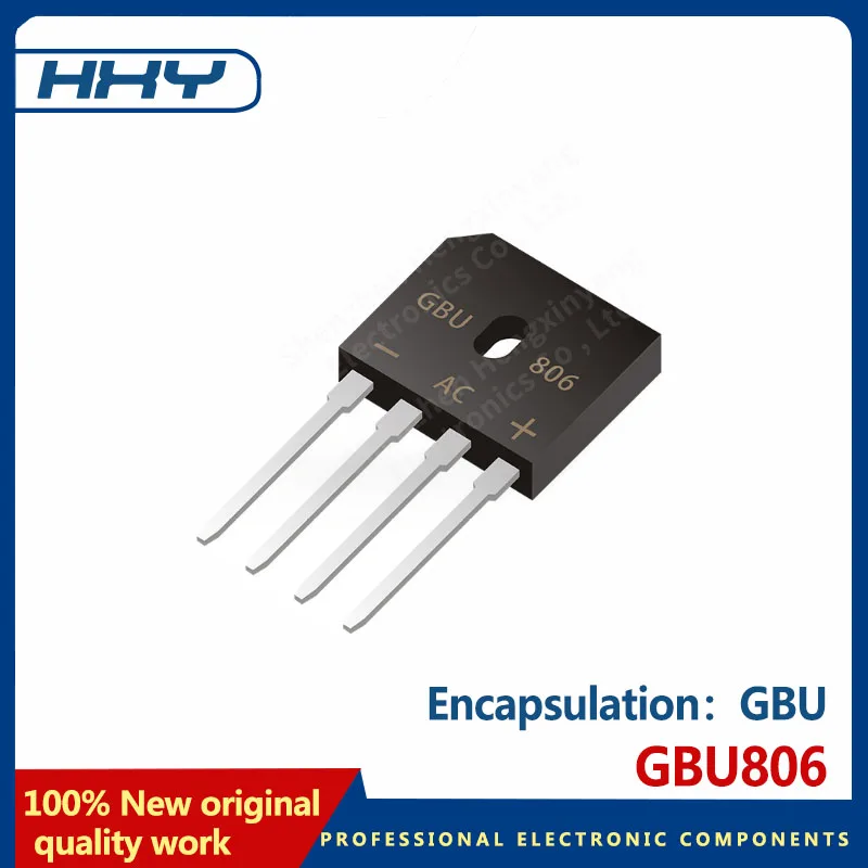 10PCS GBU806 rectifier bridge GBU package 8A 600V